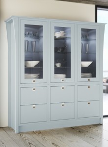 kosher kitchens mereway modern classic glazed larder unit