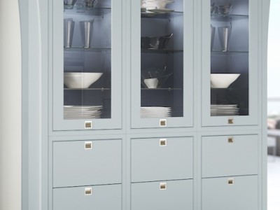 kosher kitchens mereway modern classic glazed larder unit