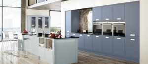 mereway kitchens modern classic dainty blue and priory blue