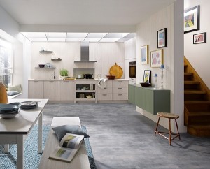 luxury fitted kitchens hertfordshire, schuller wood effect kitchen