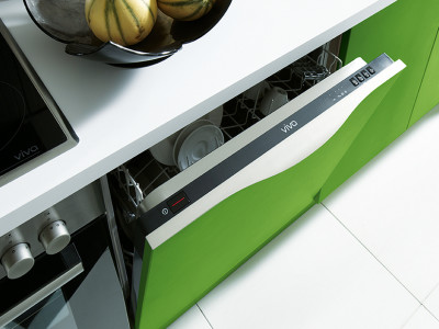 schuller kitchens, green drawer
