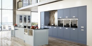 mereway kitchens modern classic dainty blue and priory blue1